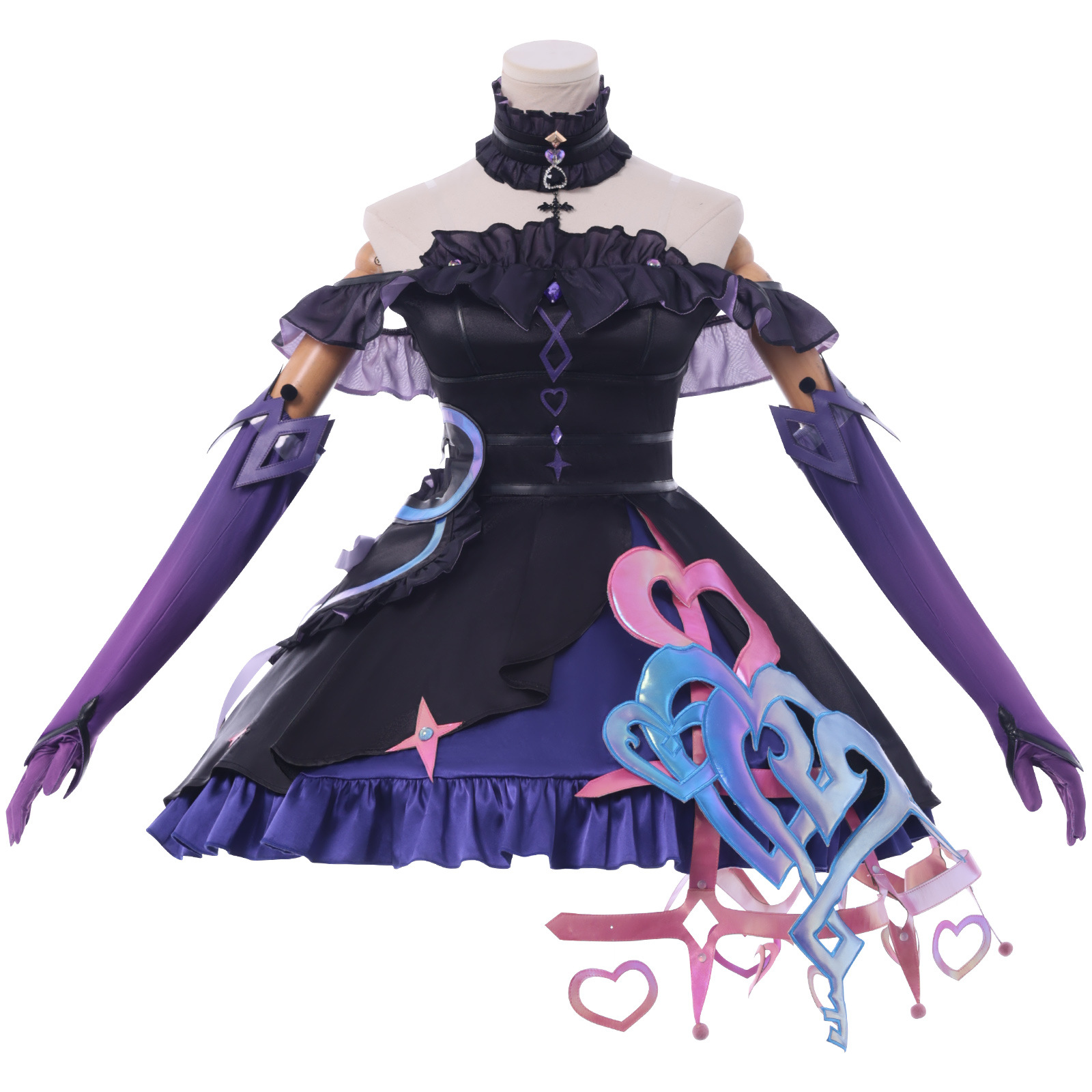 Anime Cosplay Link - Sanrio Kuromi Linked Lolita Cosplay Costume