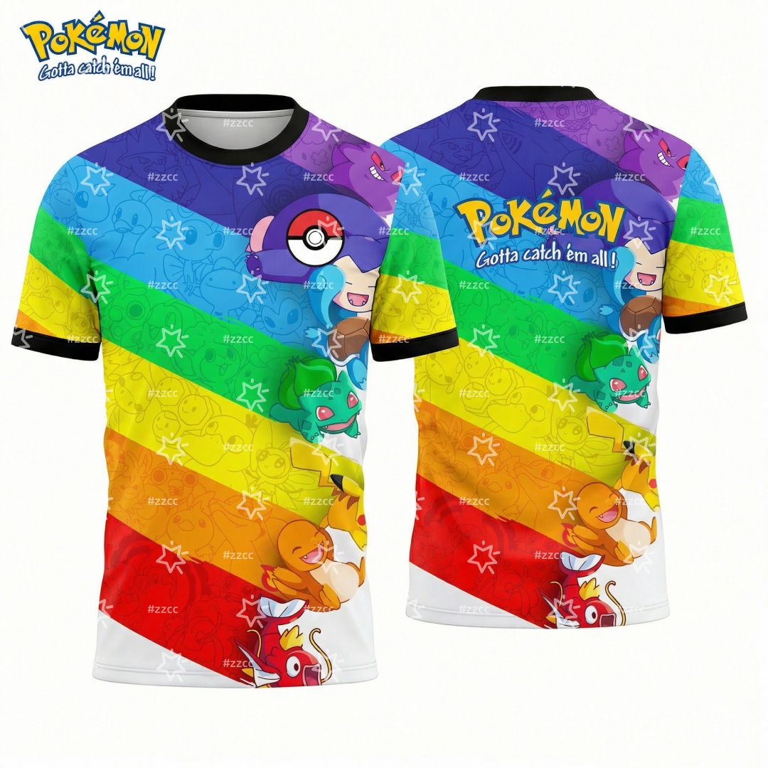 Quick Anime Cosplay - 2026 Pokémon Graphic Football Jersey Japanese