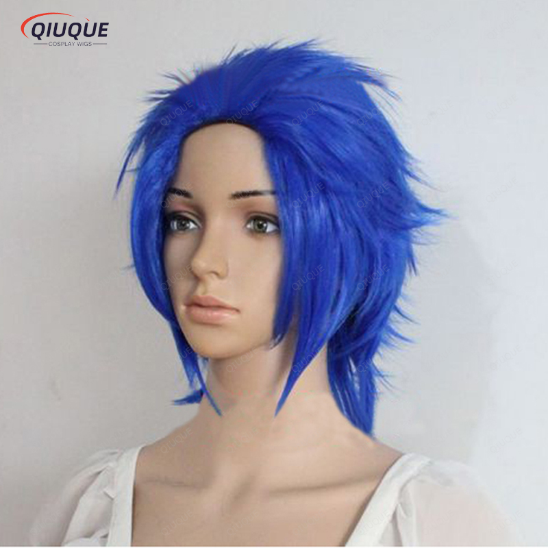 Anime Cosplay Blue Hair - Anime Levy Mcgarden Short Blue Styled