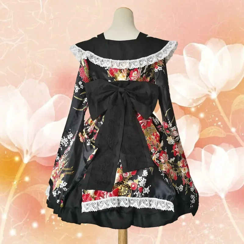 Asian Cosplay Anime - w,3;f'5\b/Japanese Kimono Woman Vintage Dress Anime