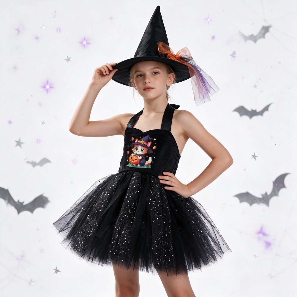 Anime Cosplay Simple - cute Cat Pumpkin Animal Mesh Tutu
