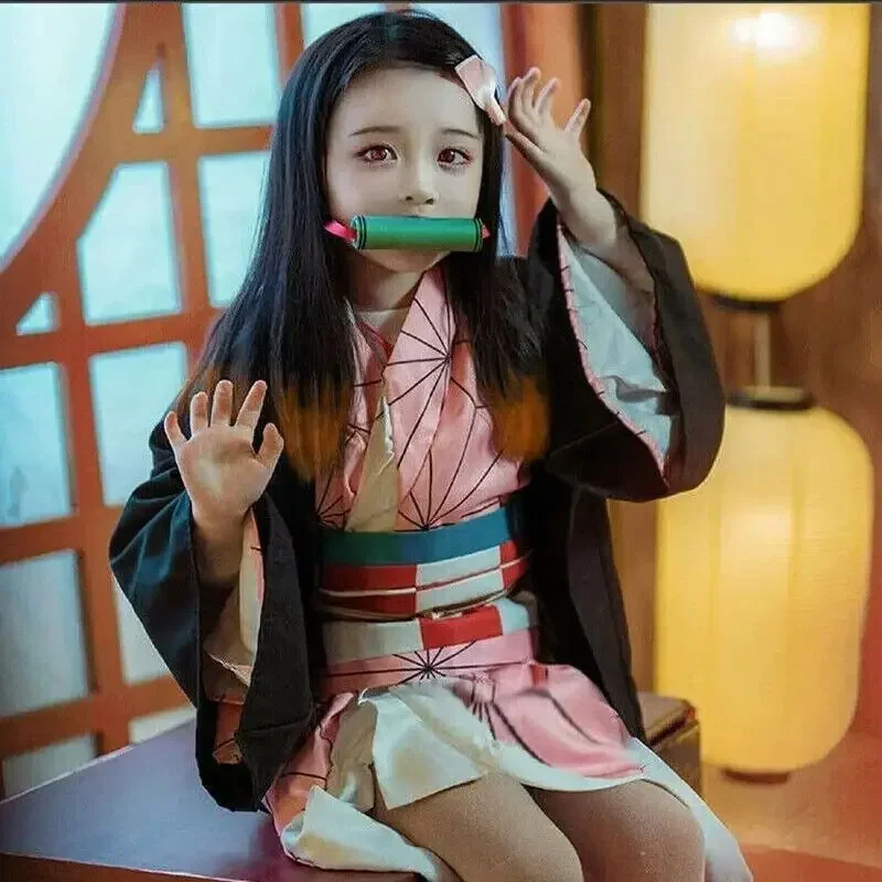 Anime  Kamado Nezuko Cosplay C - Anime Cosplay Nezuko ulasan dan harga