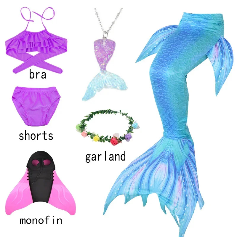 2026 Kids Mermaid Tail Girls F - Anime Cosplay Little Girl ulasan dan harga