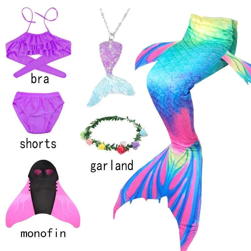 2026 Kids Mermaid Tail Girls F - Anime Cosplay Little Girl ulasan dan harga