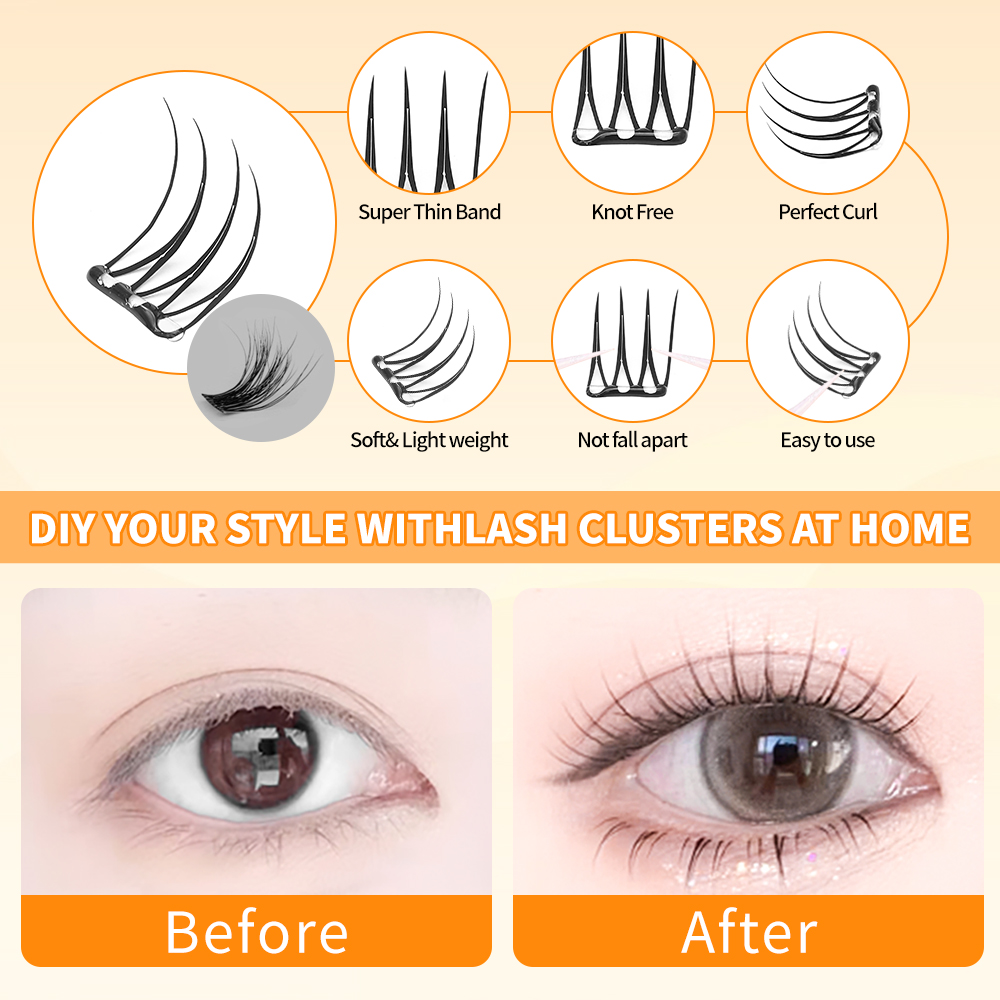 6/10/24Pairs Manga Lashes with - Asian Cosplay Anime ulasan dan harga