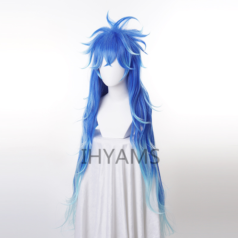Idia Shroud Wig Cosplay Hercul - Anime Cosplay Blue Hair ulasan dan harga