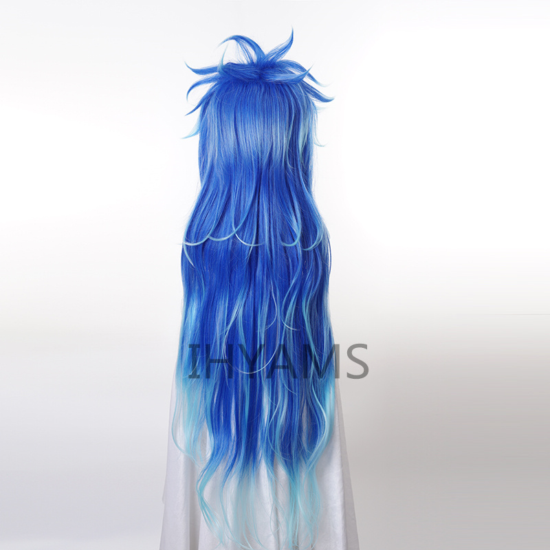 Idia Shroud Wig Cosplay Hercul - Anime Cosplay Blue Hair ulasan dan harga
