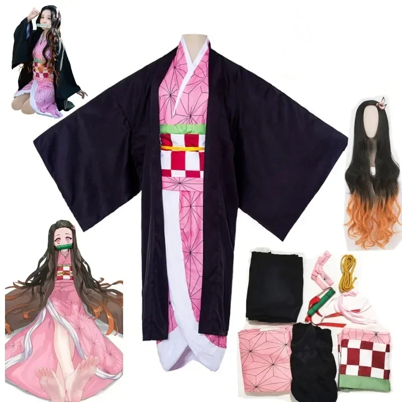 Hallween Kamado Nezuko Anime C - Anime Cosplay Nezuko ulasan dan harga