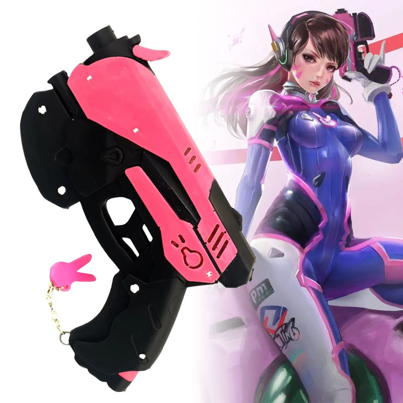 Real Size D.Va Pistol Gun Weap - Anime Cosplay Real ulasan dan harga
