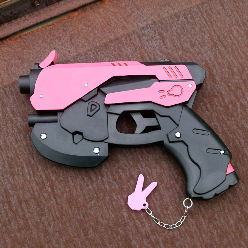 Real Size D.Va Pistol Gun Weap - Anime Cosplay Real ulasan dan harga