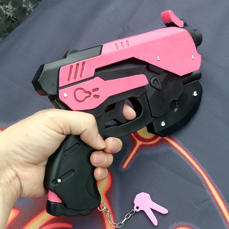 Real Size D.Va Pistol Gun Weap - Anime Cosplay Real ulasan dan harga