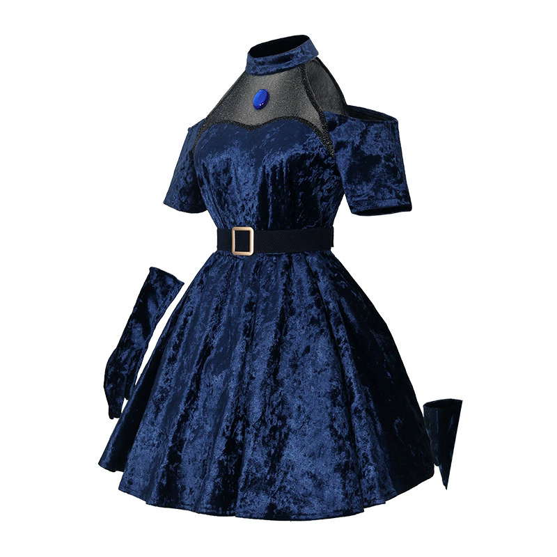 Mizi Cosplay Anime Alien Stage - Anime Cosplay Blue Hair ulasan dan harga