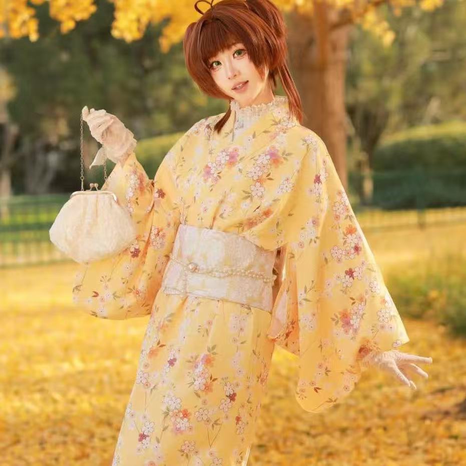 Cute Anime Kimono for Girls Ye - Asian Cosplay Anime ulasan dan harga