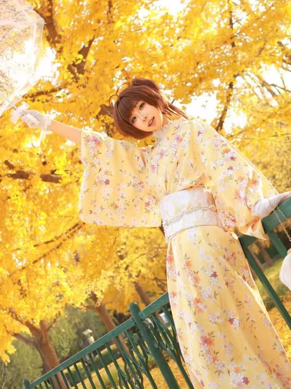 Cute Anime Kimono for Girls Ye - Asian Cosplay Anime ulasan dan harga