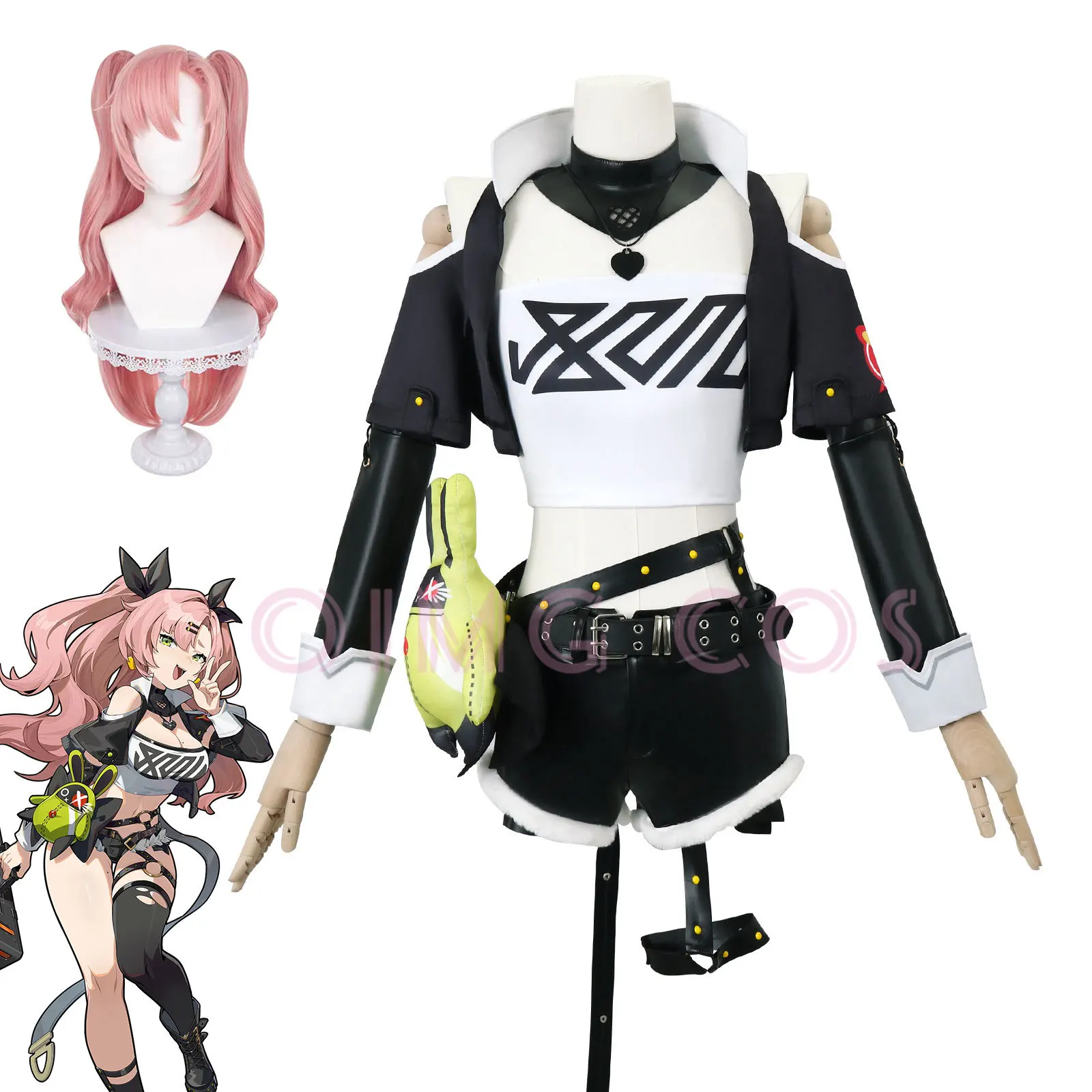 Nicole Demara Zenless Zone Zer - Anime Cosplay Wig ulasan dan harga