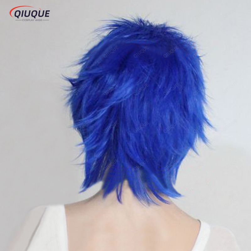 Anime Levy Mcgarden Short Blue - Anime Cosplay Blue Hair ulasan dan harga