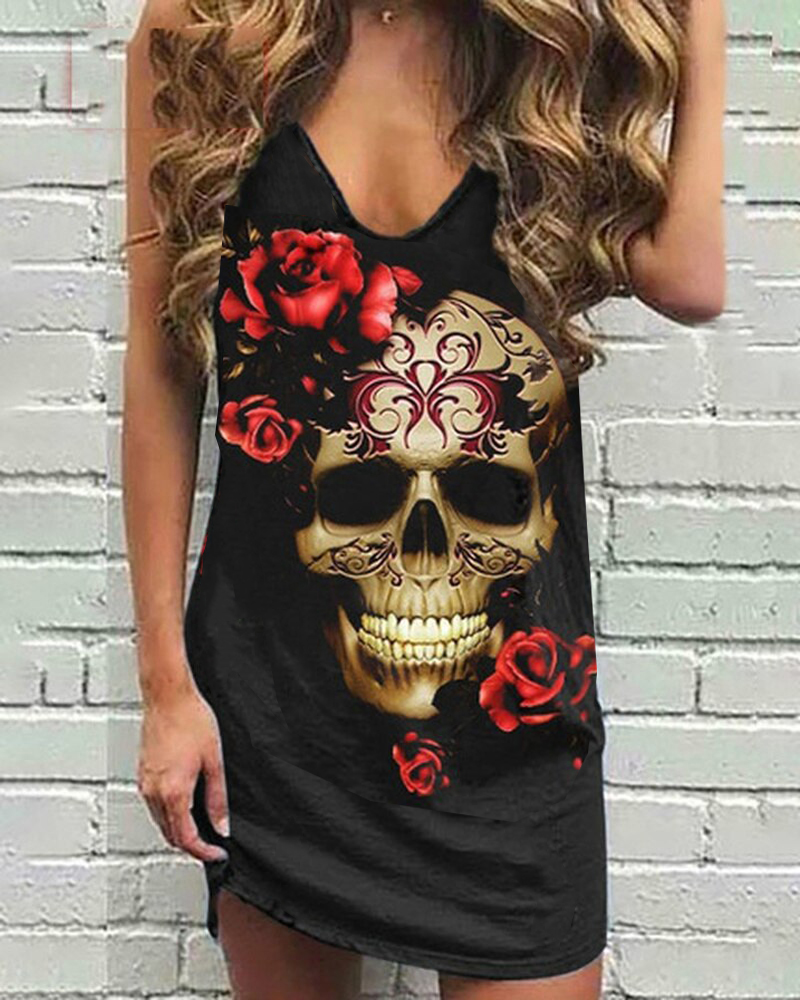 Skull Scarf Sunglasses Print W - Anime Cosplay Simple ulasan dan harga