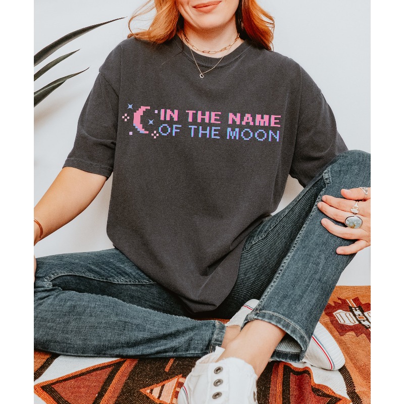In The Name of The Moon T-shir - Anime Cosplay Girl Name ulasan dan harga