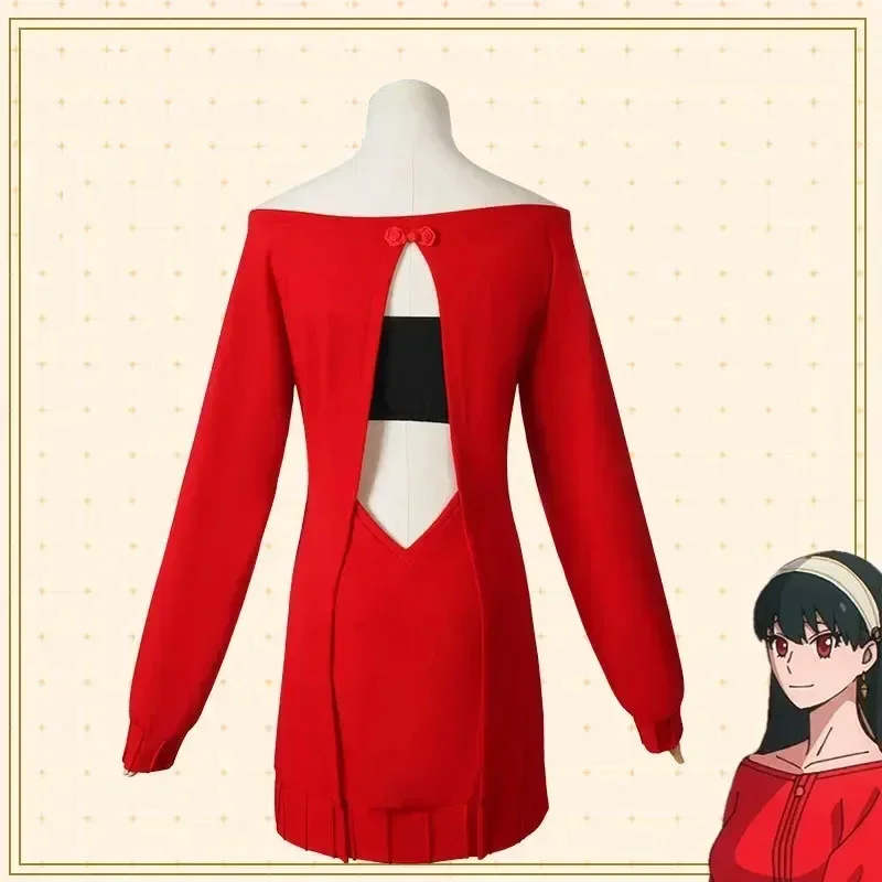 Yor Forger Cosplay Long Red Kn - Anime Cosplay Yor ulasan dan harga