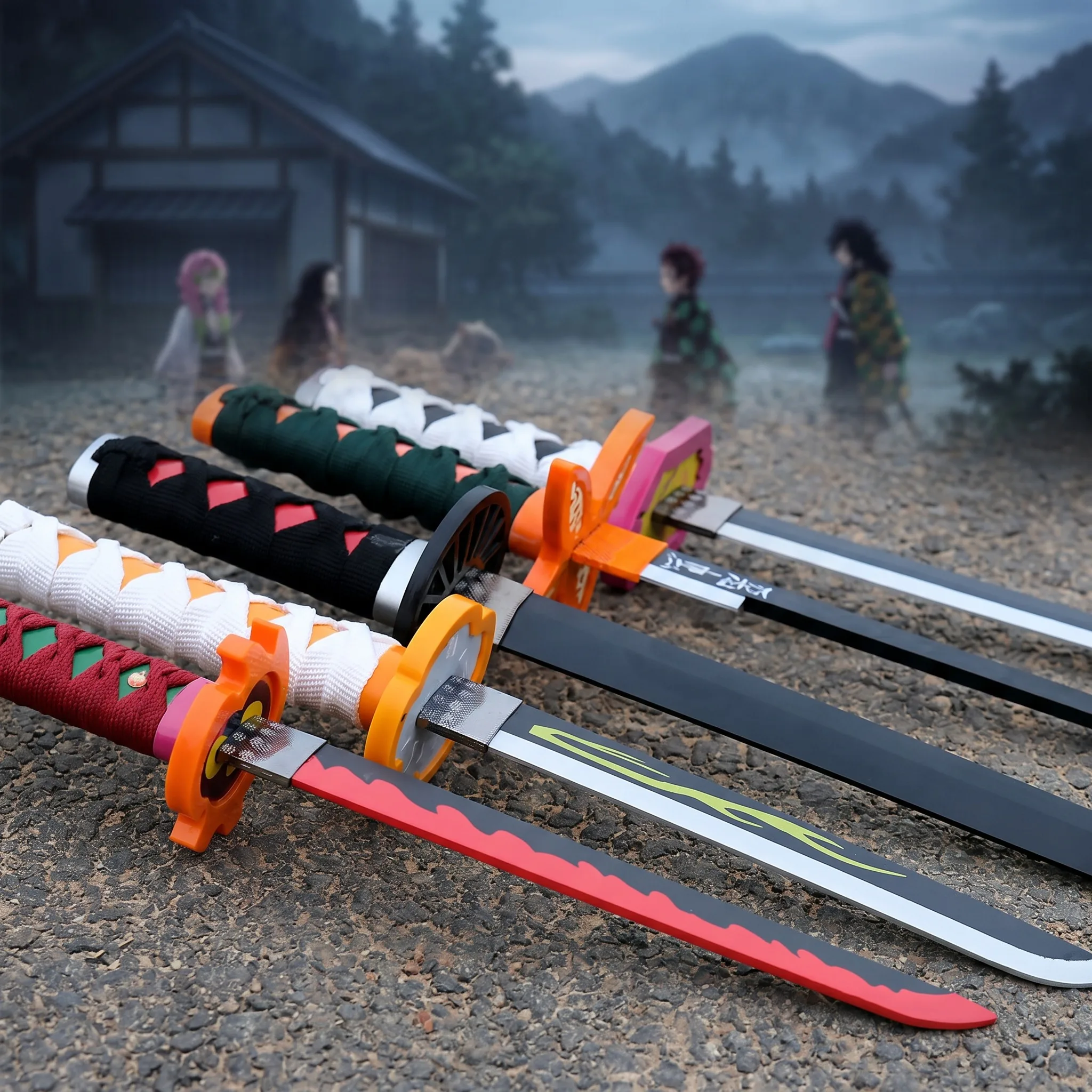 72 104cm Demon Slayer Katana T - Anime Cosplay Katana ulasan dan harga