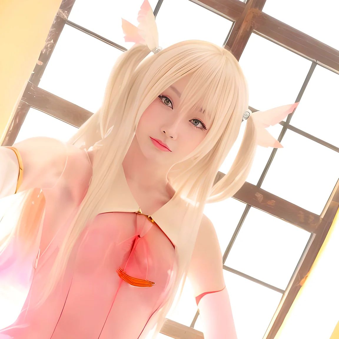 Anime Fate/kaleid liner Illyas - Anime Cosplay Wig ulasan dan harga
