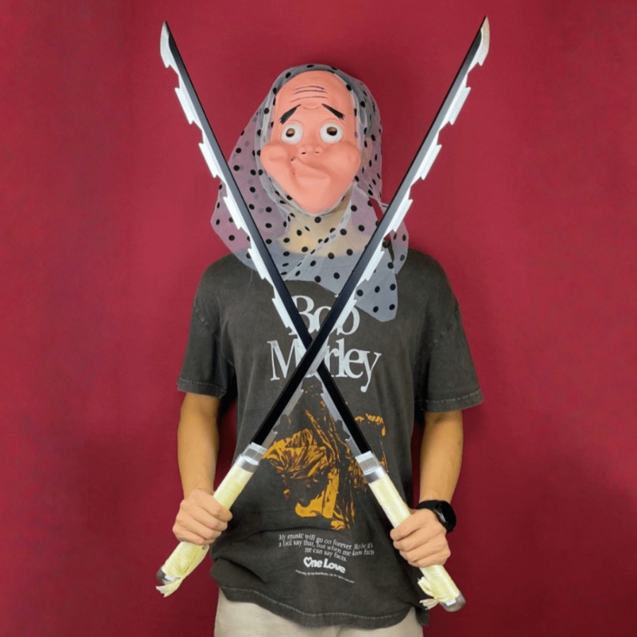 40inch Demon Slayer Inosuke Ka - Anime Cosplay Katana ulasan dan harga