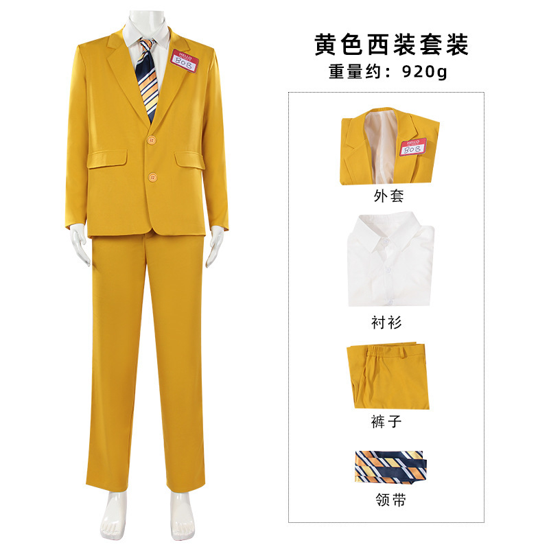 Men Horror Theme Yellow Suit S - Anime Cosplay Name ulasan dan harga